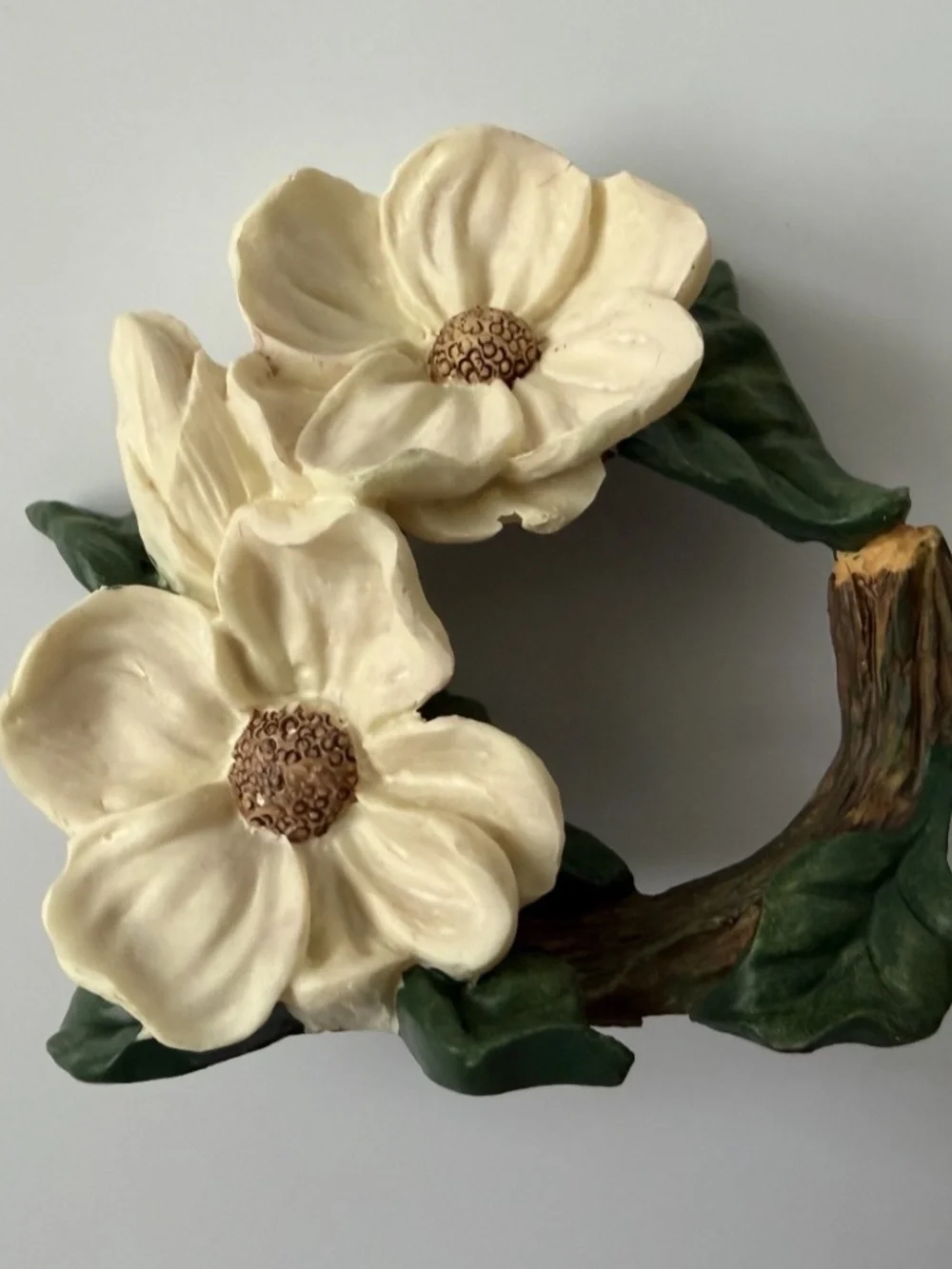 Set of 8 Magnolia Napkin Rings | Farmhouse Table Decor